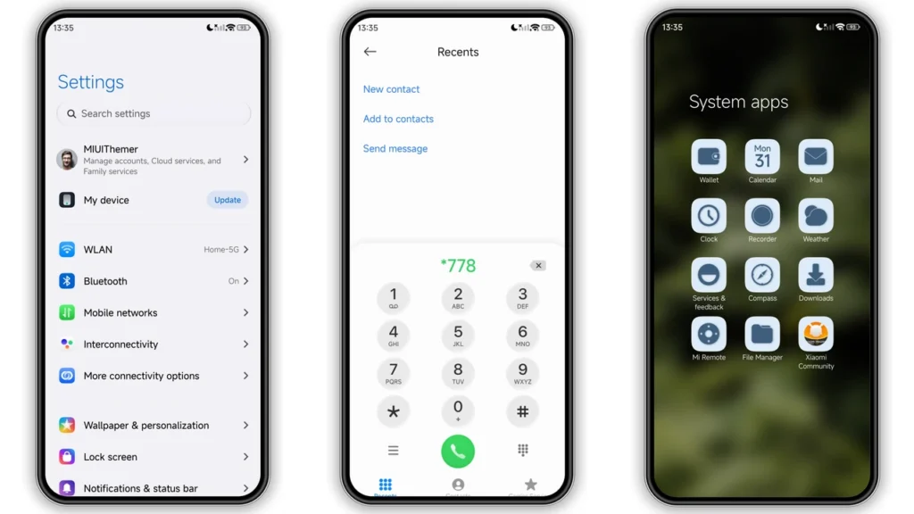 MS M1 HyperOS Theme Preview