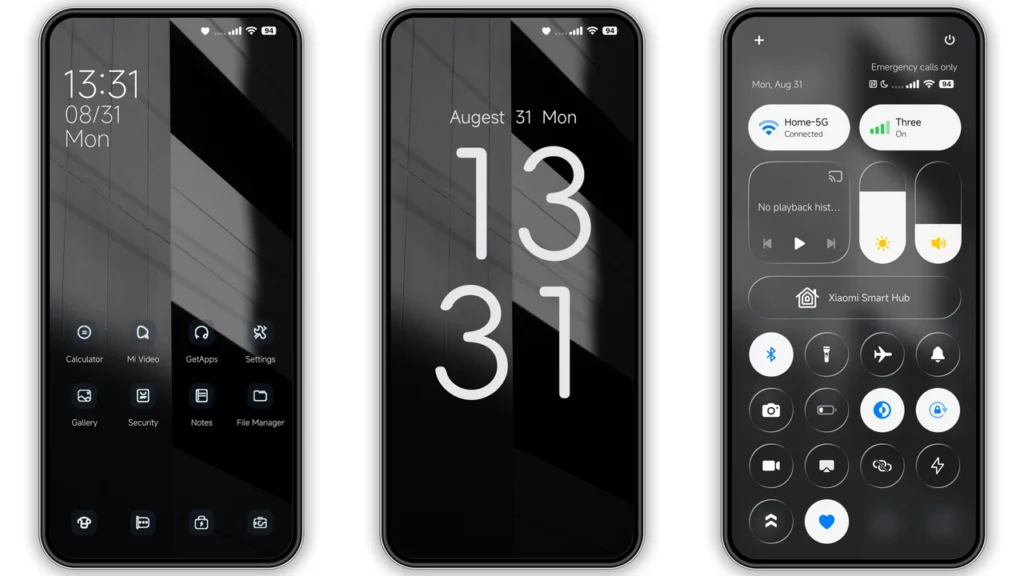 Mono Grid HyperOS Theme Preview