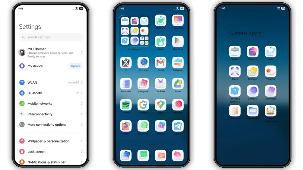 OE1 HyperOS Theme Preview