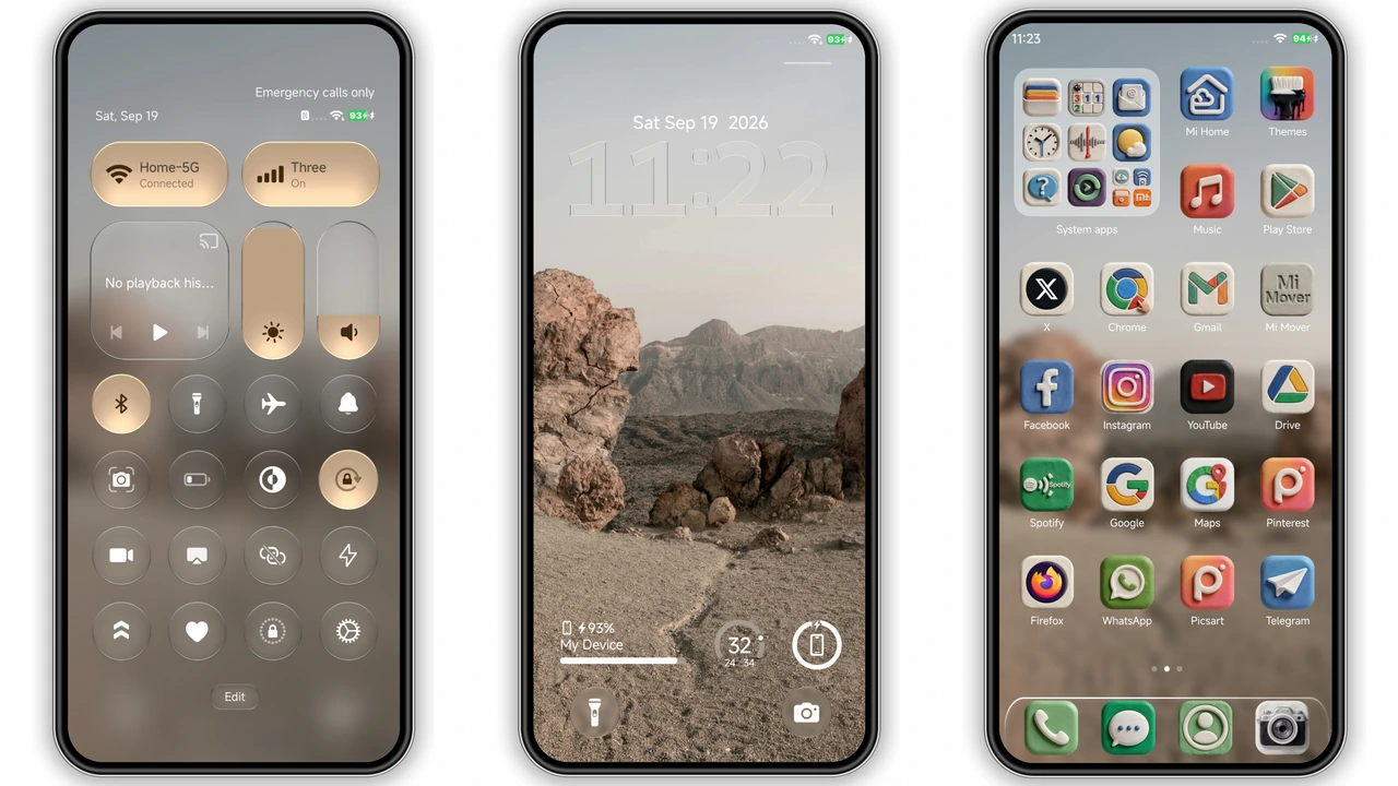 OX CLAY HyperOS Theme Review: Tactile 3D Claymorphism & Dynamic Glass Lock preview 2