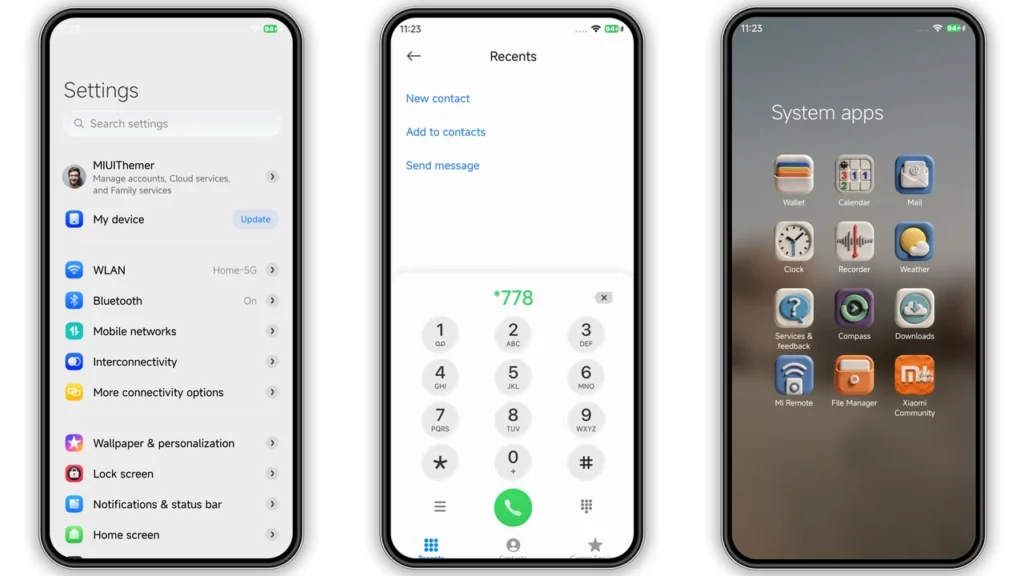 OX CLAY HyperOS Theme Preview