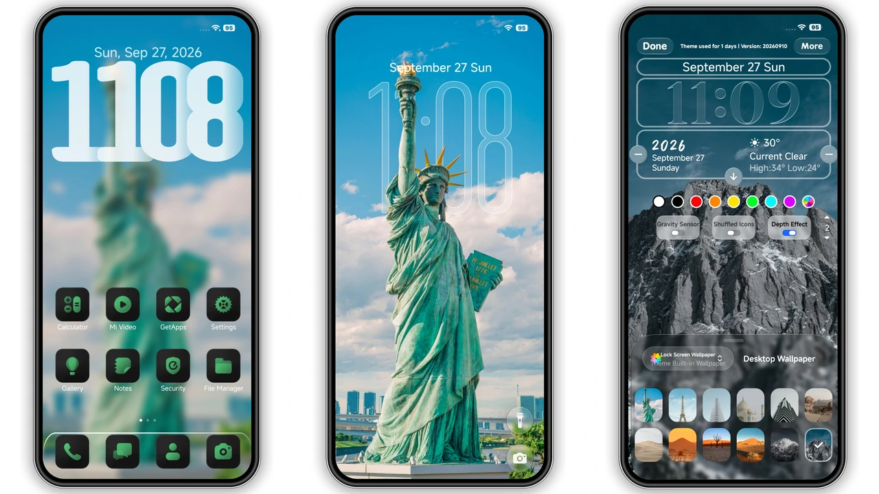 OX G5 HyperOS Theme Review: Dark Green Elegance for Xiaomi & Redmi Phones