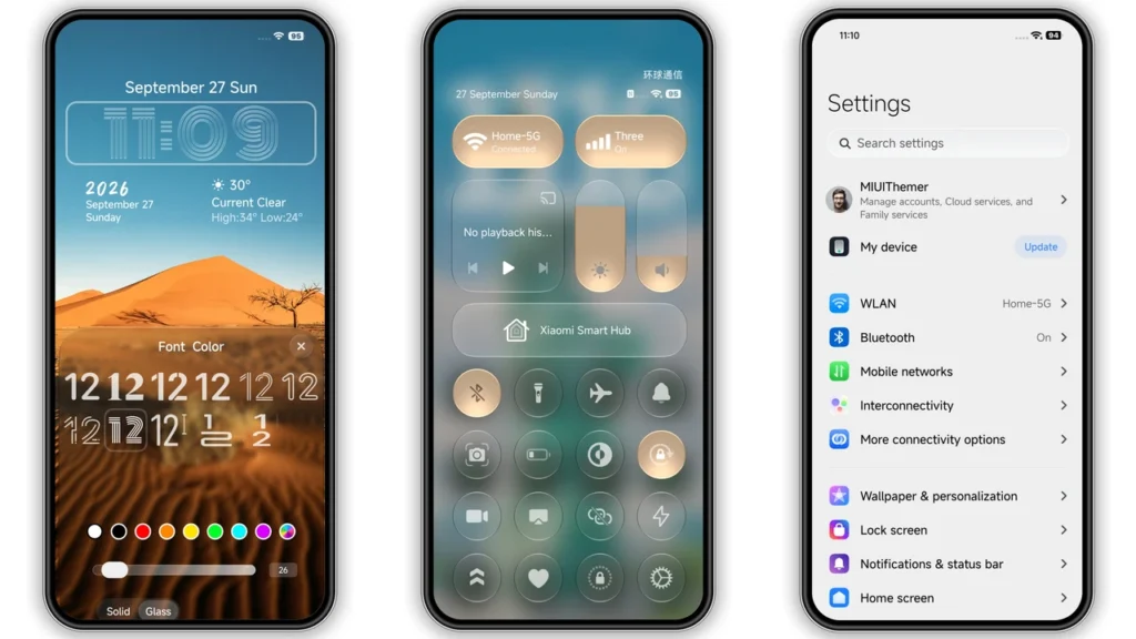 OX G5 HyperOS Theme Preview