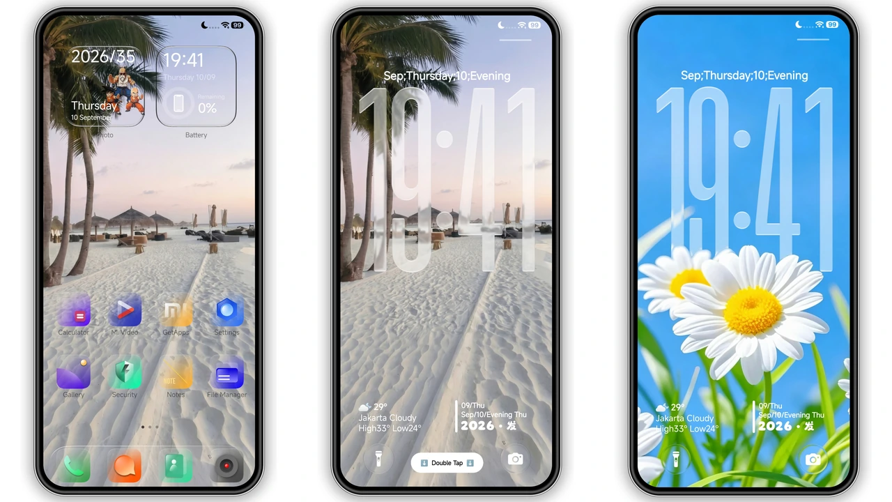 Translucent Premium Glass Theme Gives HyperOS a See‑Through Edge
