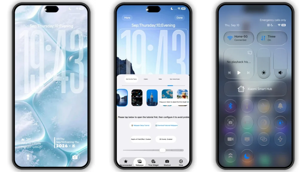 Translucent HyperOS Theme Preview