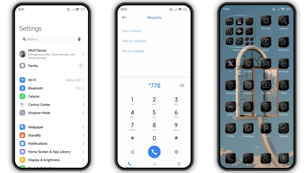 VK Black Glass🖤 HyperOS Theme Preview