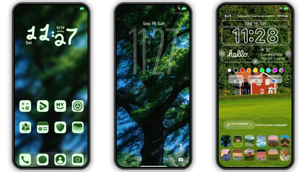 Verdant HyperOS Theme Preview