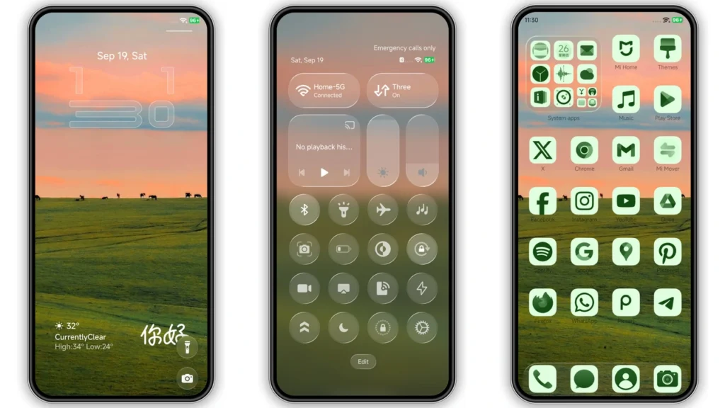 Verdant HyperOS Theme Preview