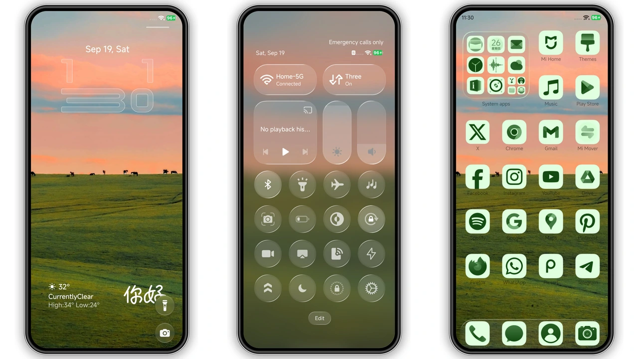 Verdant HyperOS Theme Review: Fresh Green Icons, Nature Wallpapers & Custom Lockscreen preview 4