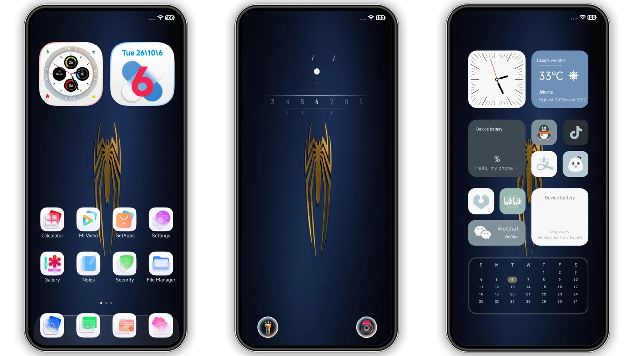 AS suhel HyperOS Theme: Deep‑Blue Gradient for Xiaomi & Redmi