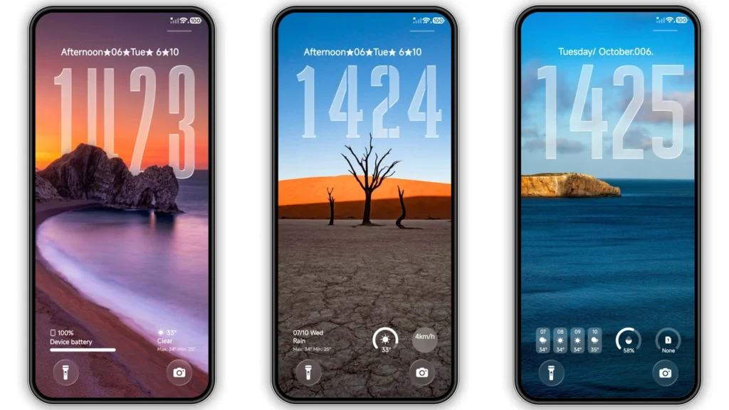 Aquora HyperOS Theme Preview