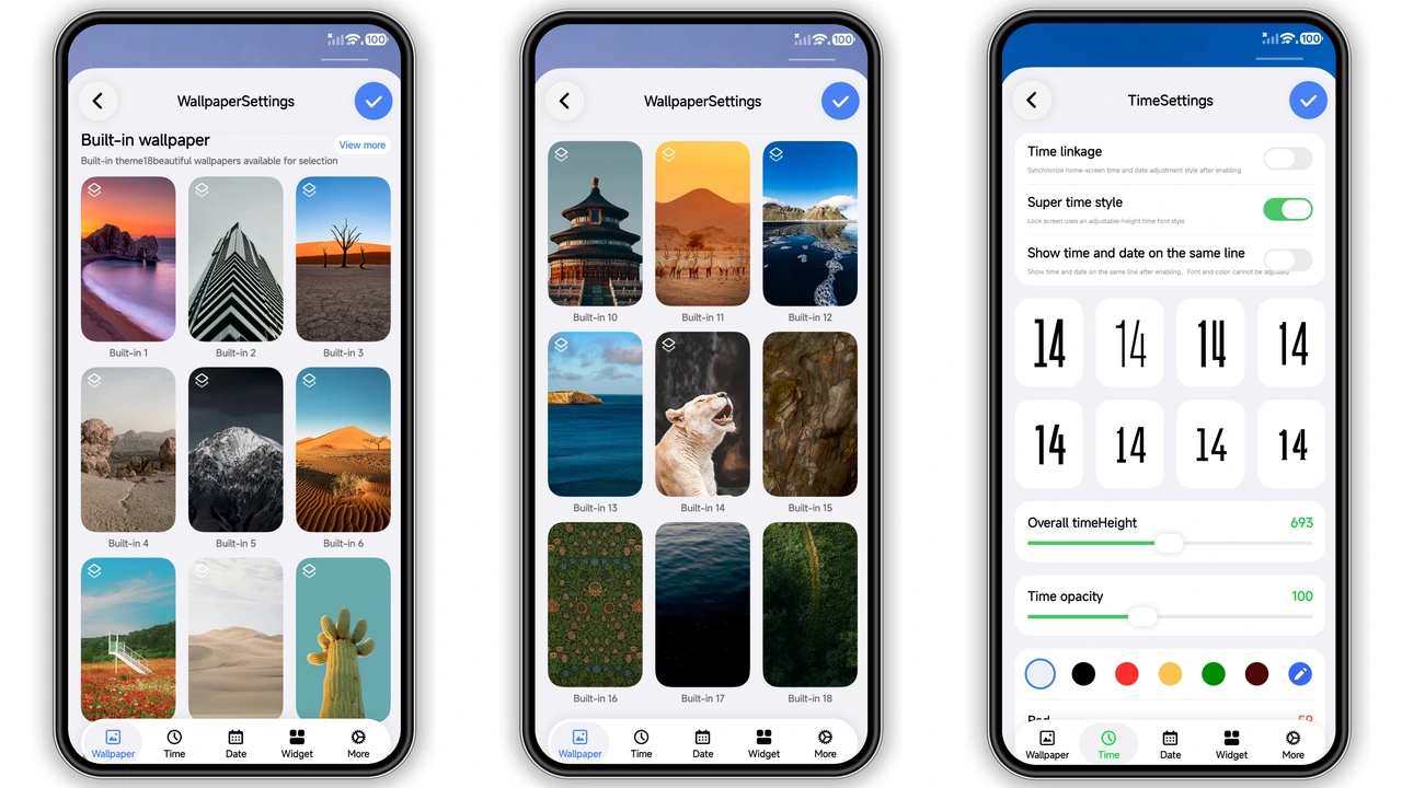 Aquora HyperOS Theme: Glassy Look with 18 Vibrant Wallpapers preview 3