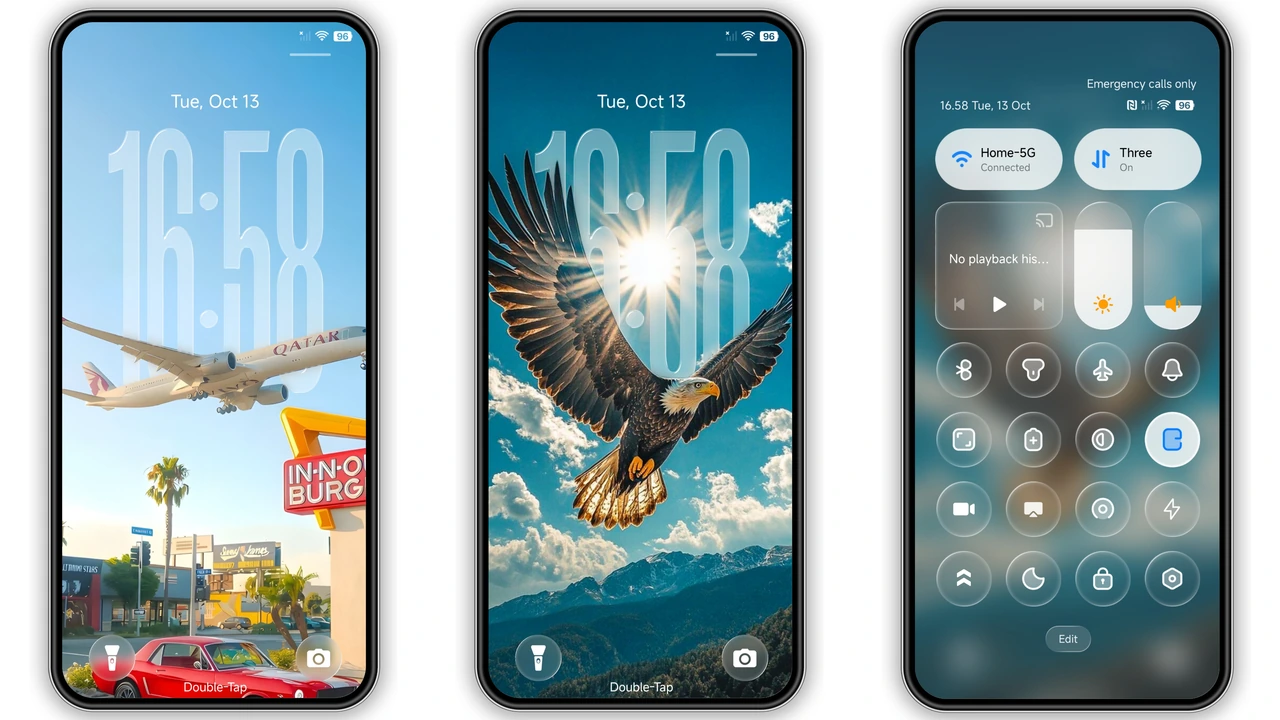 LINEA Glassmorphism Theme for HyperOS – Light, Transparent Look preview 2