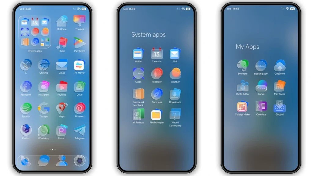 LINEA HyperOS Theme Preview