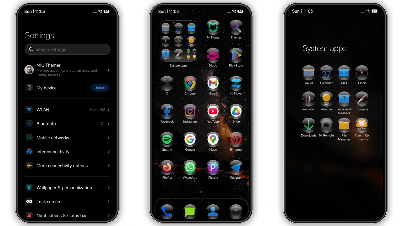 Nebula Noir HyperOS Theme Review: Dark Cosmic Look for Xiaomi & Redmi preview 3