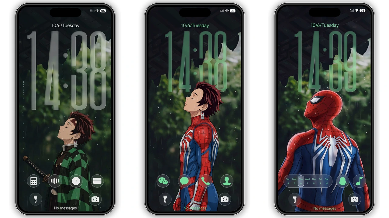 OPBNB HyperOS Theme: Sleek Dark Glass Design for Xiaomi preview 4