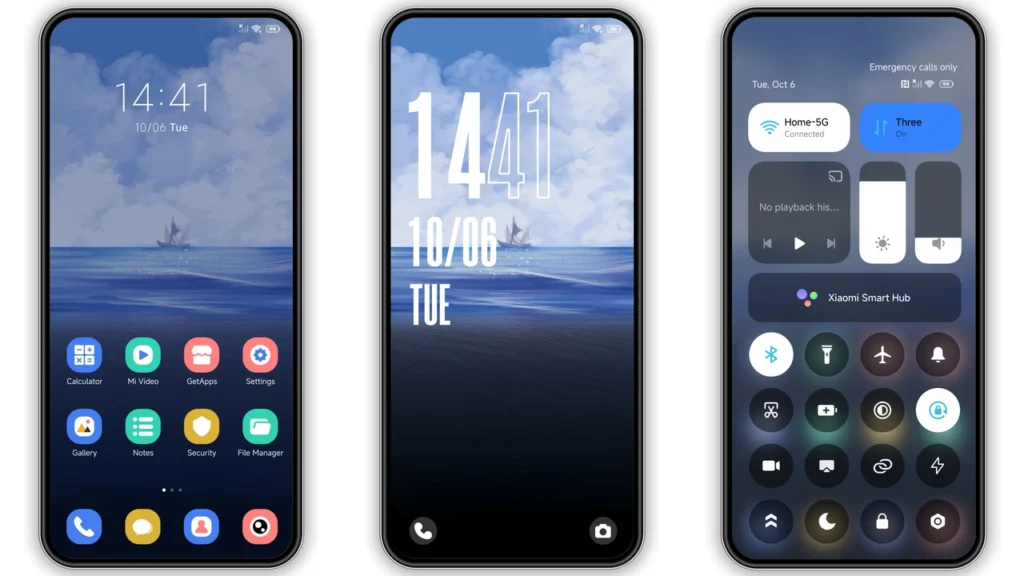Skiff Cross Sea HyperOS Theme Preview