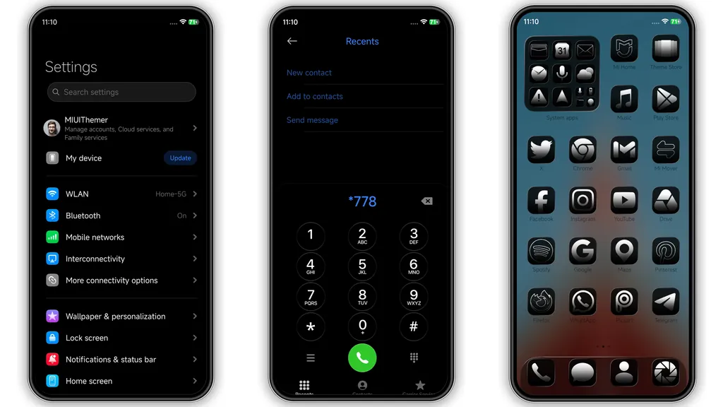 s4u dark by suhel HyperOS Theme Preview