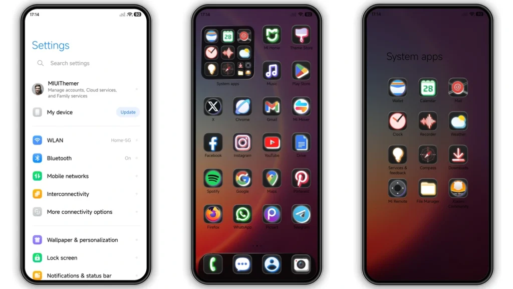 sk dark HyperOS Theme Preview